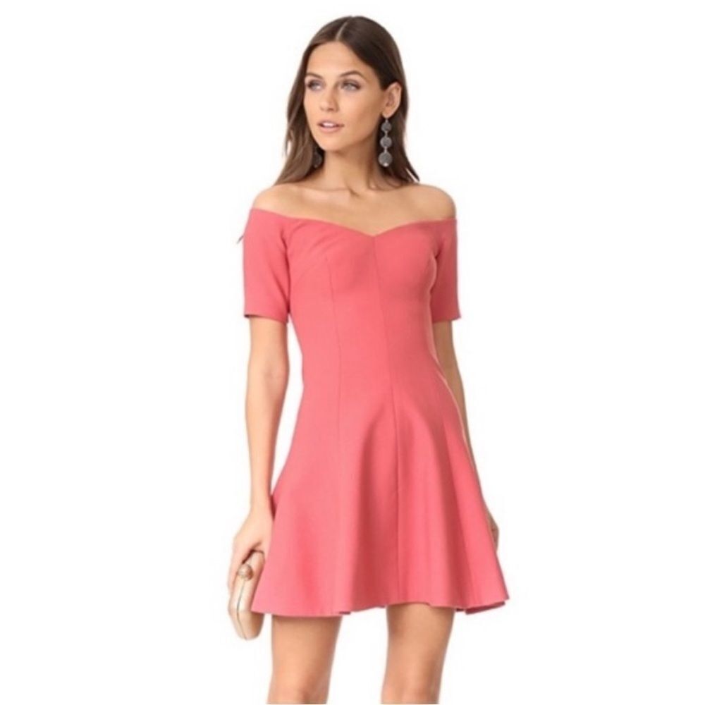 Cinq a sept Kenna rose off the shoulder dress 2